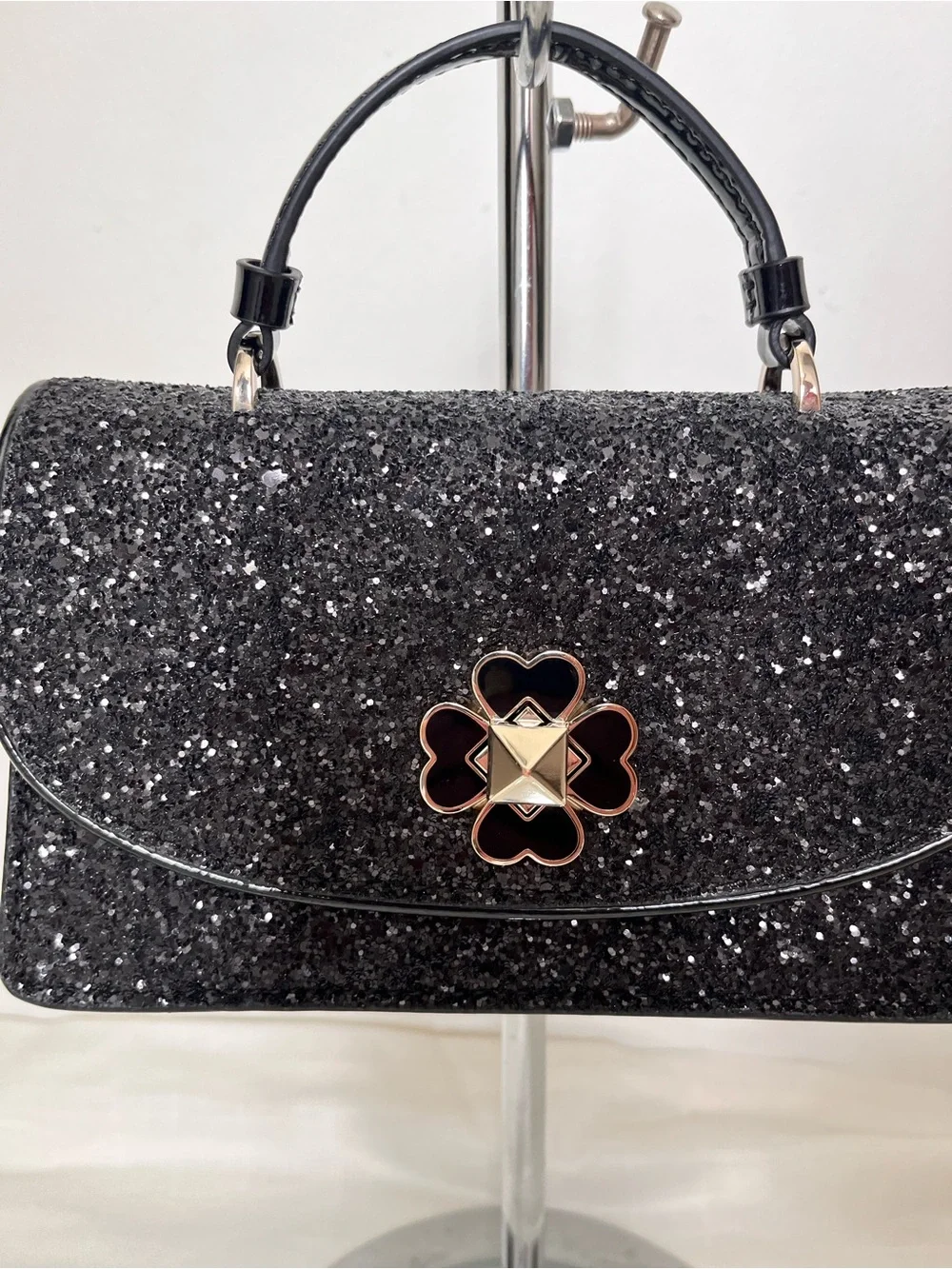 Kate Spade New York Odette Mini Glitter top handle crossbody bag purse